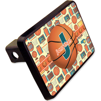 Basketball Rectangular Trailer Hitch Cover - 2" (Personalized)
