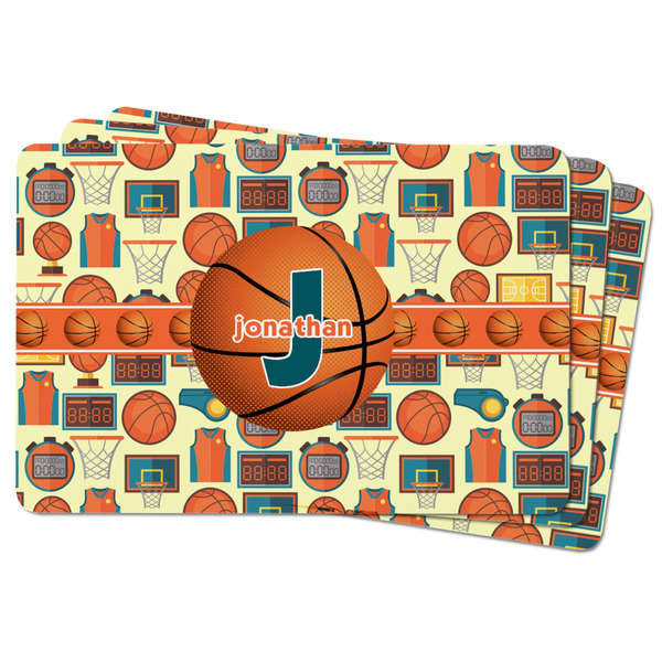 Basketball Rectangular Fridge Magnet - THREE