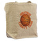 Basketball Reusable Cotton Grocery Bag - Front View