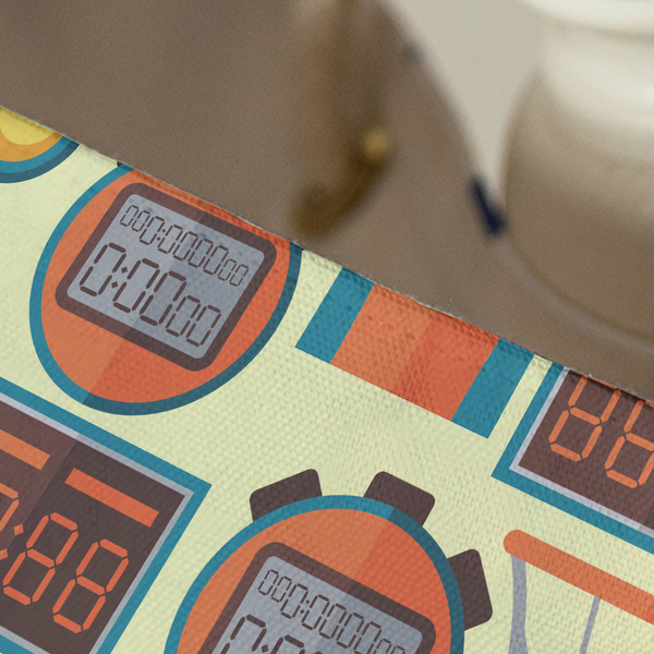 Basketball Large Rope Tote - Close Up View