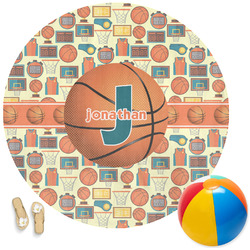 Basketball Round Beach Towel (Personalized)