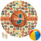 Basketball Round Beach Towel (Personalized)