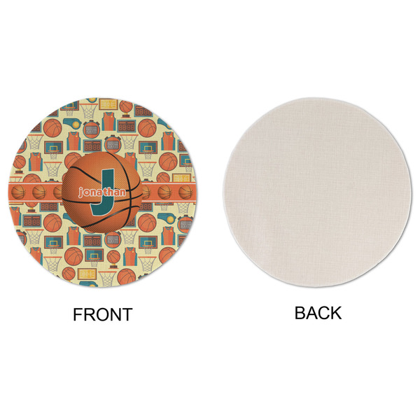 Basketball Round Linen Placemats - APPROVAL (single sided)