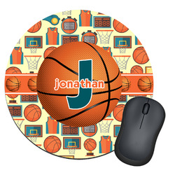 Basketball Round Mouse Pad (Personalized)