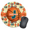 Basketball Round Mouse Pad