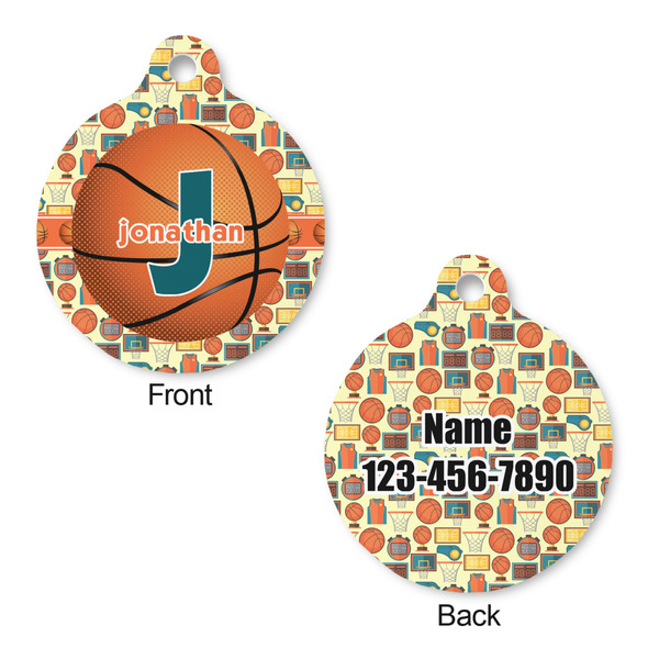 Basketball Round Pet ID Tag - Large - Approval