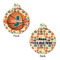 Basketball Round Pet Tag - Front & Back