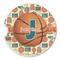 Basketball Sandstone Car Coaster - Single