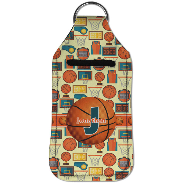 Basketball Sanitizer Holder Keychain - Large (Front)