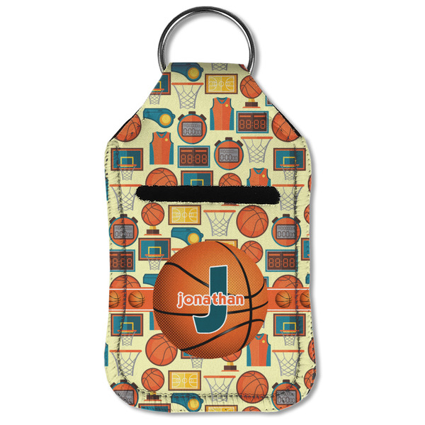 Basketball Sanitizer Holder Keychain - Small (Front Flat)
