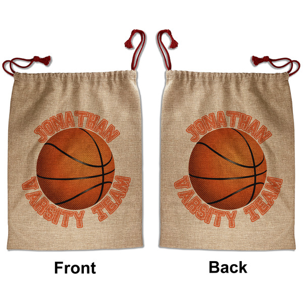 Basketball Santa Bag - Front and Back