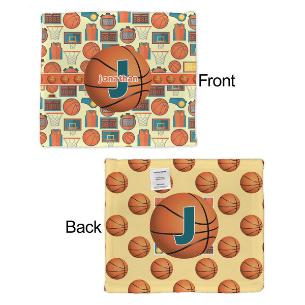 Basketball Security Blanket - Front & Back View