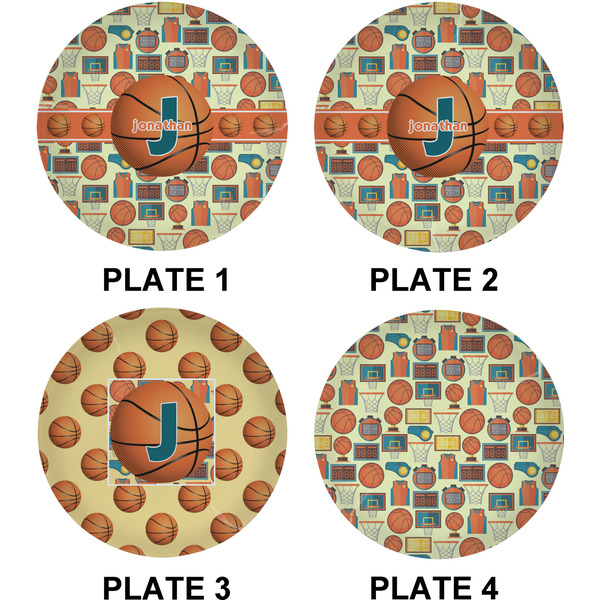Basketball Set of Lunch / Dinner Plates (Approval)