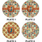 Basketball Set of Lunch / Dinner Plates (Approval)