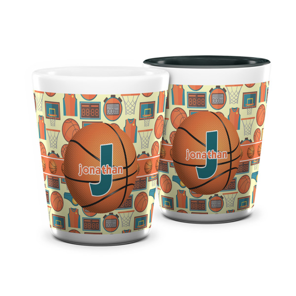 Custom Basketball Ceramic Shot Glass - 1.5 oz (Personalized)