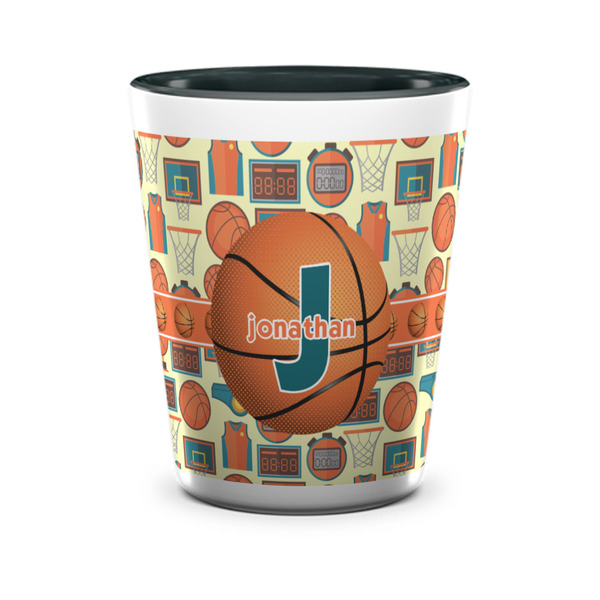 Basketball Shot Glass - Two Tone - FRONT