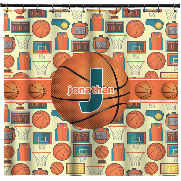Custom Basketball Shower Curtain - Custom Size (Personalized)