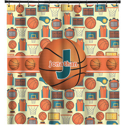 Basketball Shower Curtain - 71"x74" (Personalized)