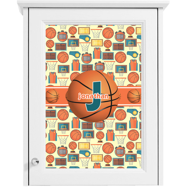 Basketball Single White Cabinet Decal