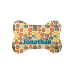 Basketball Bone Shaped Dog Food Mat (Small) (Personalized)