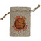 Basketball Small Burlap Gift Bag - Front (Personalized)