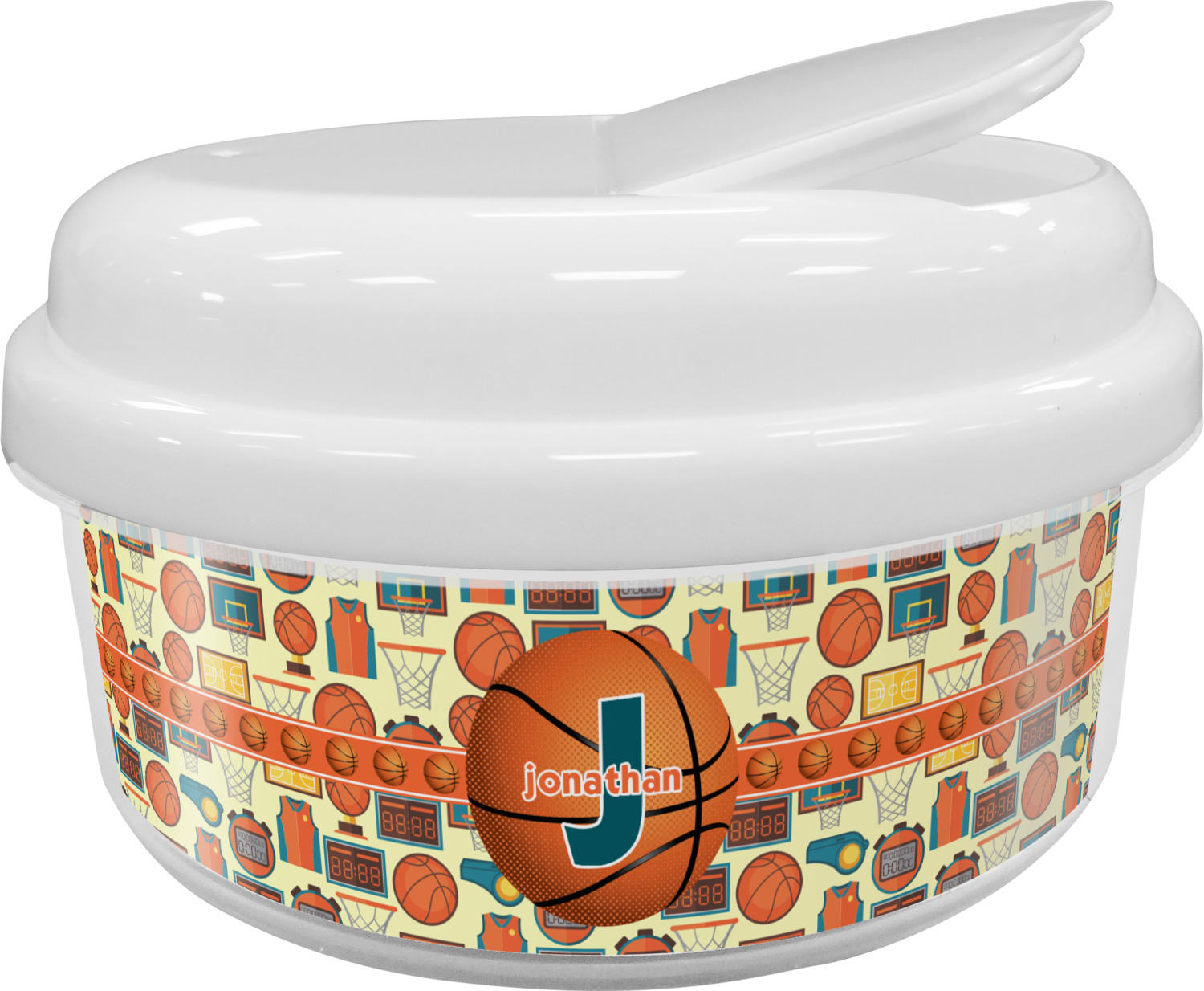 Basketball Snack Container (Personalized) YouCustomizeIt