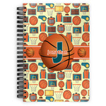 Basketball Spiral Notebook - 7x10 w/ Name or Text
