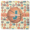 Basketball Square Coaster Rubber Back - Single