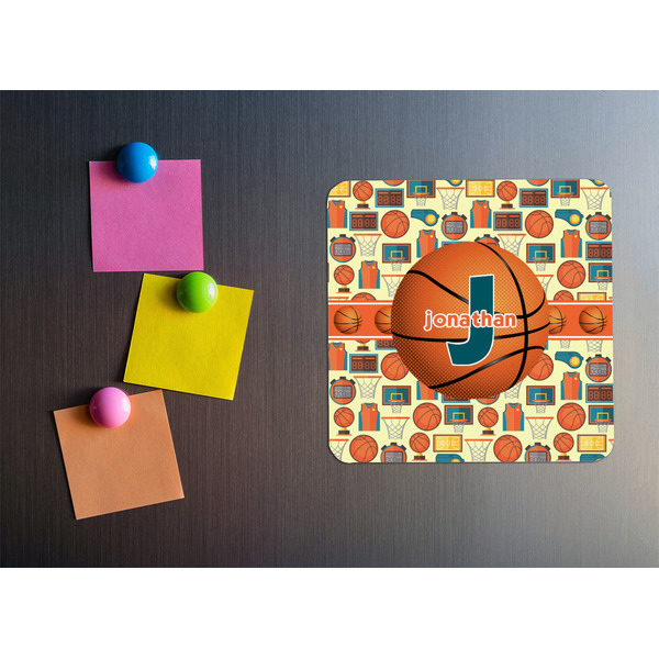 Basketball Square Fridge Magnet - LIFESTYLE