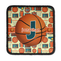 Basketball Iron On Square Patch w/ Name or Text