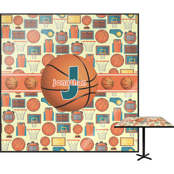 Custom Basketball Square Table Top - 24" (Personalized)