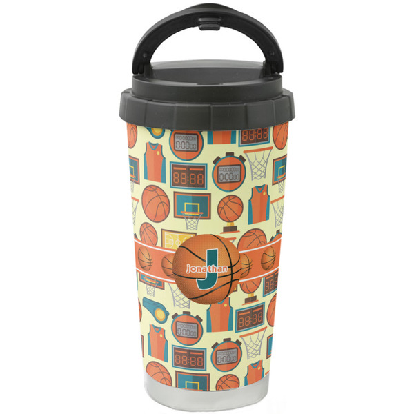 Custom Basketball Stainless Steel Coffee Tumbler (Personalized)