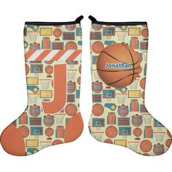 Basketball Holiday Stocking - Double-Sided - Neoprene (Personalized)
