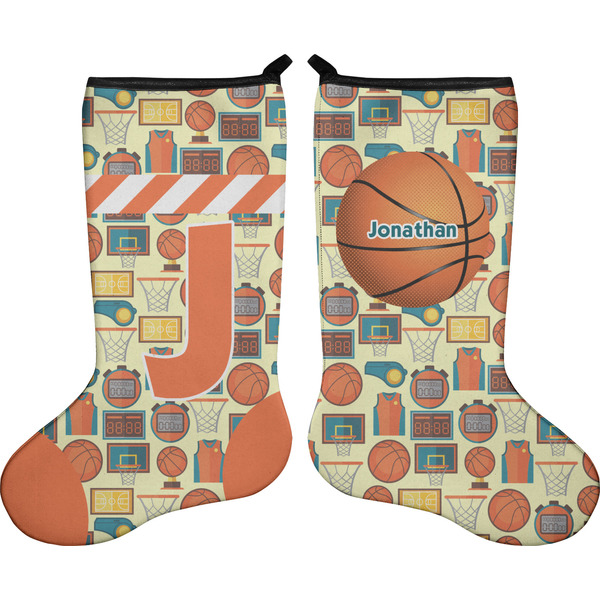Custom Basketball Holiday Stocking - Double-Sided - Neoprene (Personalized)