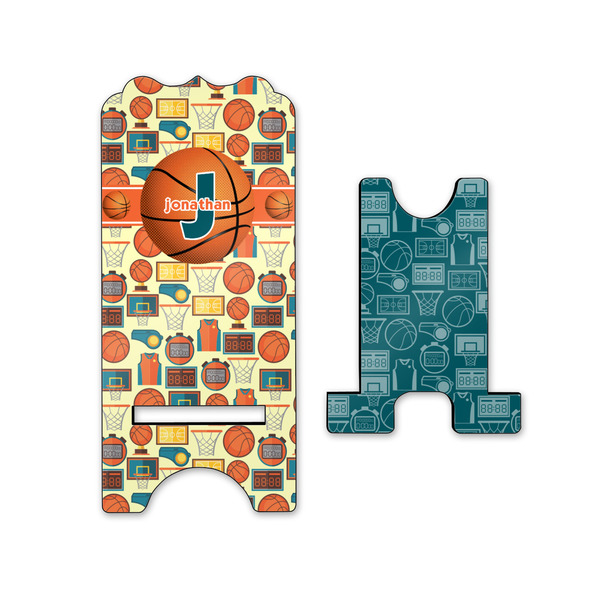 Basketball Stylized Phone Stand - Front & Back - Small