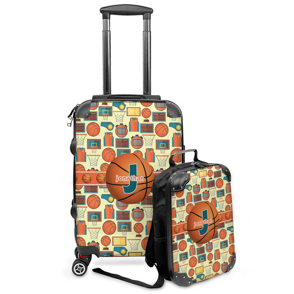 Custom Basketball Kids 2-Piece Luggage Set - Suitcase & Backpack (Personalized)