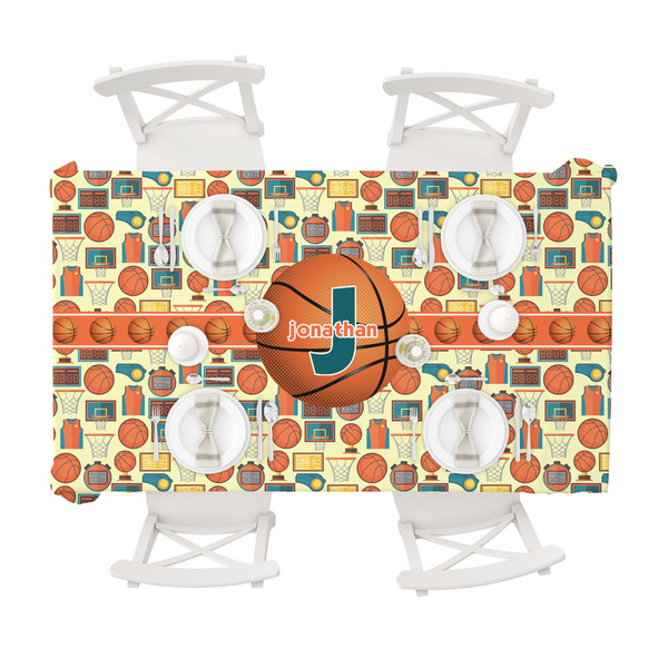Basketball Tablecloths (58"x102") - TOP VIEW