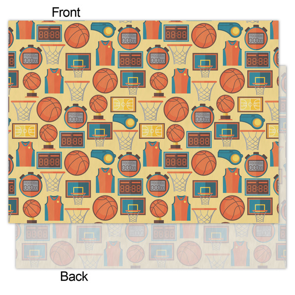 Basketball Tissue Paper - Lightweight - Medium - Front & Back