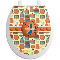 Basketball Toilet Seat Decal (Personalized)
