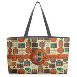 Basketball Beach Totes Bag - w/ Black Handles (Personalized)