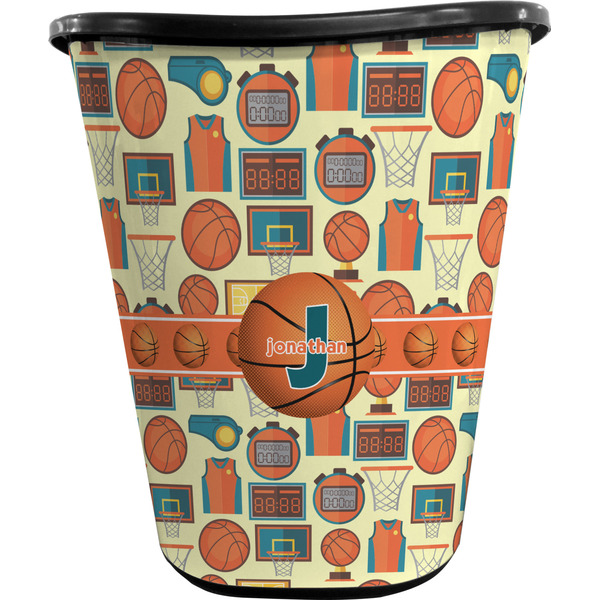 Basketball Trash Can Black