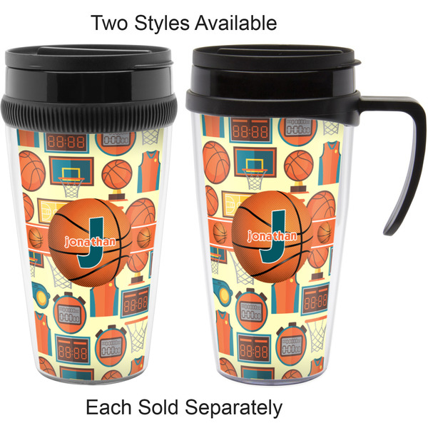 Basketball Travel Mugs - with & without Handle