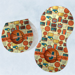 Basketball Burp Pads - Velour - Set of 2 w/ Name or Text