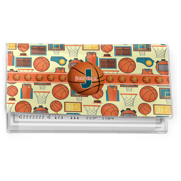 Custom Basketball Vinyl Checkbook Cover (Personalized)