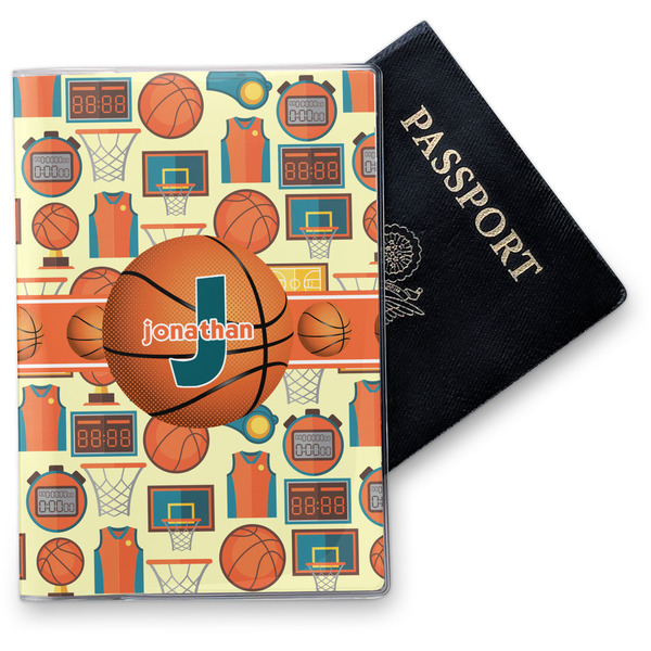 Custom Basketball Vinyl Passport Holder (Personalized)