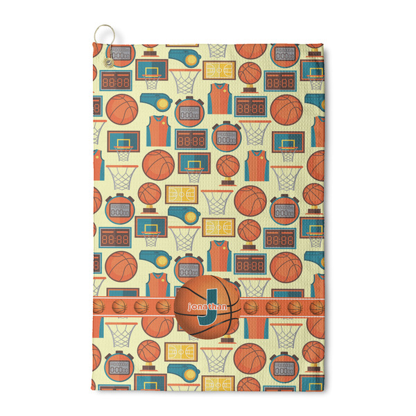 Custom Basketball Waffle Weave Golf Towel (Personalized)