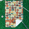 Basketball Waffle Weave Golf Towel - In Context