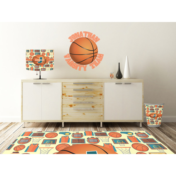 Basketball Wall Graphic Decal Wooden Desk