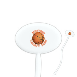 Basketball Oval Plastic Stir Sticks (Personalized)