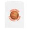 Basketball White Treat Bag - Front View